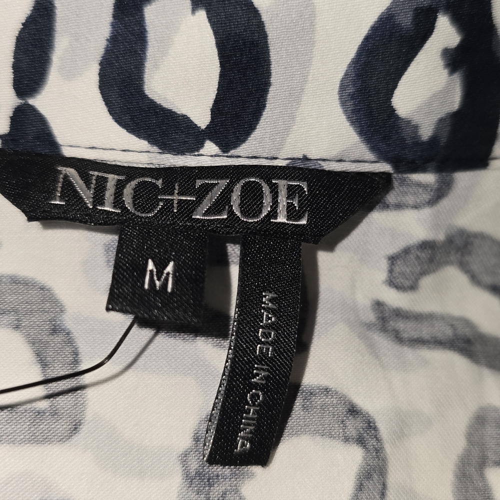 NIC+ZOE NWT Shirt Jacket Dress Women's Size Medium - Picture 9 of 11